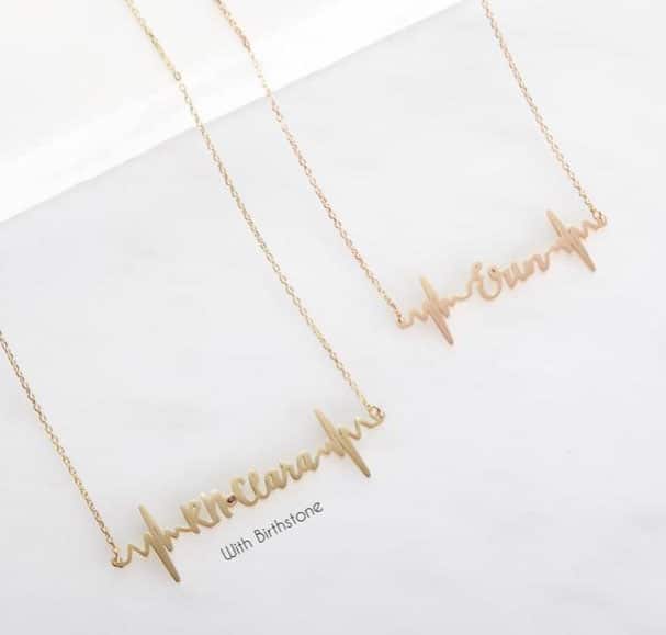 Custom Heartbeat Necklace